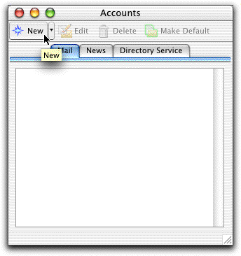 Account window