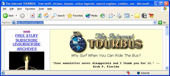 Tourbus home page